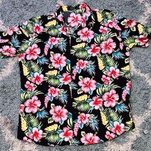 MENS SSLR BLACK XL HAWAIIAN SHIRT